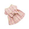 Soft Dog Bow Pearl Coat Cute Cat Skirt Fashion Pet Windbreaker  for Kittens Puppy
