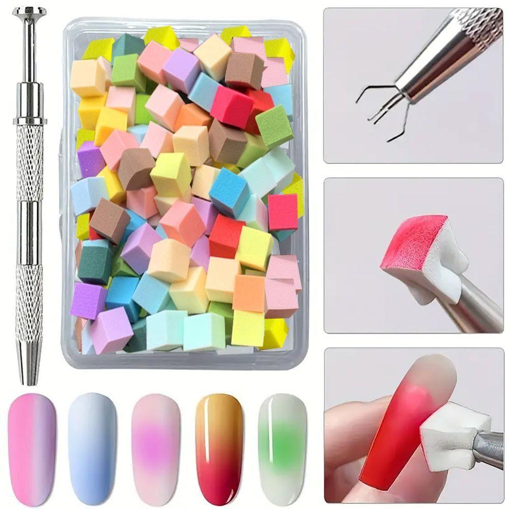 Soft DIY Manicure Makeup Sponge High Rebound Nails Smudge Nail Brush Tool  Pedicure