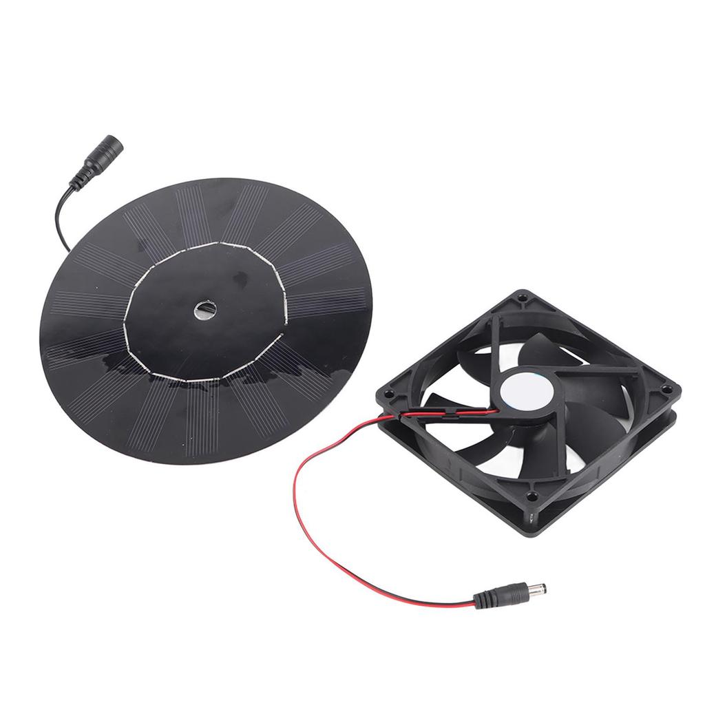 5W Chicken Coop Exhaust Ventilation Fan Monocrystalline Silicon Pet Cat Dog House Solar Fan for Farm