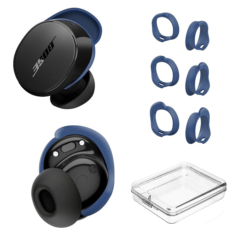 

[3 pairs] Bose QuietComfort Eartip cover for Earbuds (2024), CONTEME New QC Silicone Sports Earhook Cover Accessories for Earphones, Anti-Slip