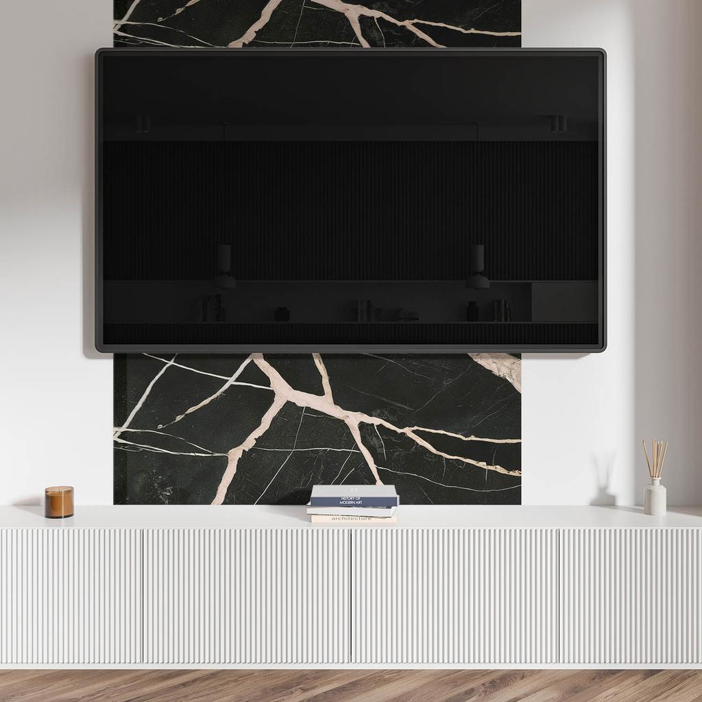Self-Adhesive Vinyl Panel for a Teenager's Room 120x60 Cm Elegant Marble Pattern