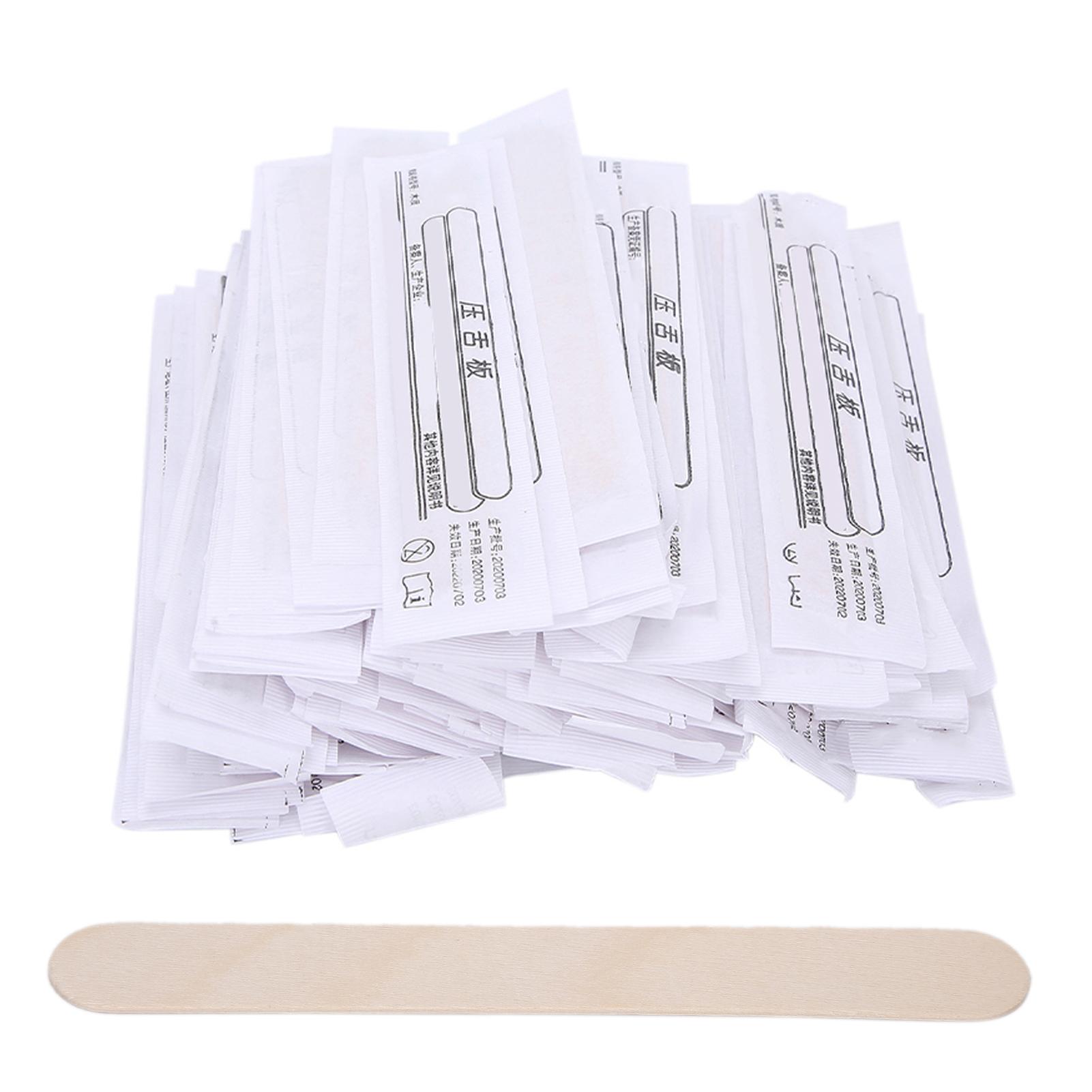 

100 шт одноразовый депрессор для языка, деревянный портативный набор шпателей для языка для здравоохранения