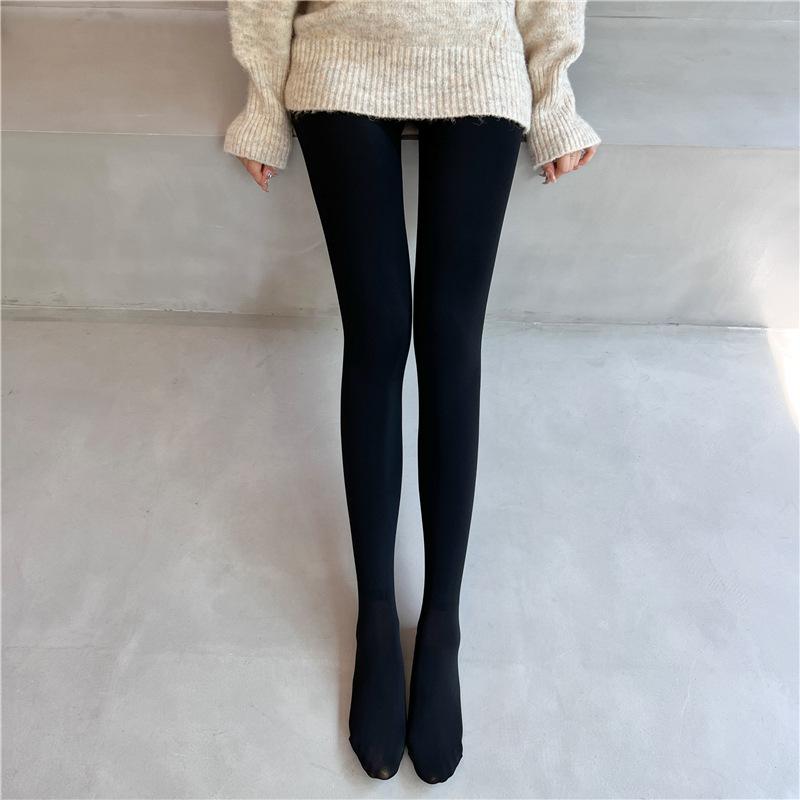 Autumn and Winter Aqua Pants Gods Outside Wearing Nude One-piece Pants Single-layer Bare Legs Pantyhose Female Bottoming Pants