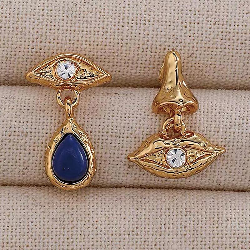 

Винтажные серьги «Глаз дьявола» Роскошные темпераментные металлические серьги для женщин Подарки для вечеринки