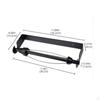 Wall Mount Paper Towel Holder Metal Horizontal Hardware for Homeowners, Renters,