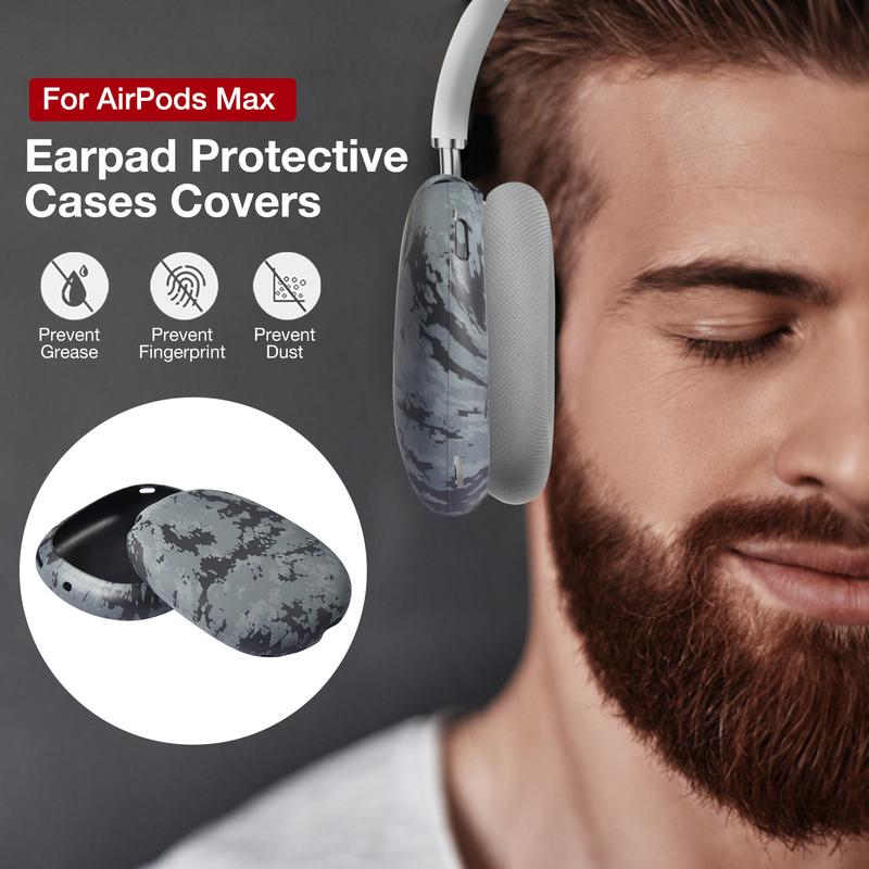 Earpad Earcup Protective Case Cover Headphone Printed Skin Cover For Airpodss Max Headset Silicone Printed Protective Case
