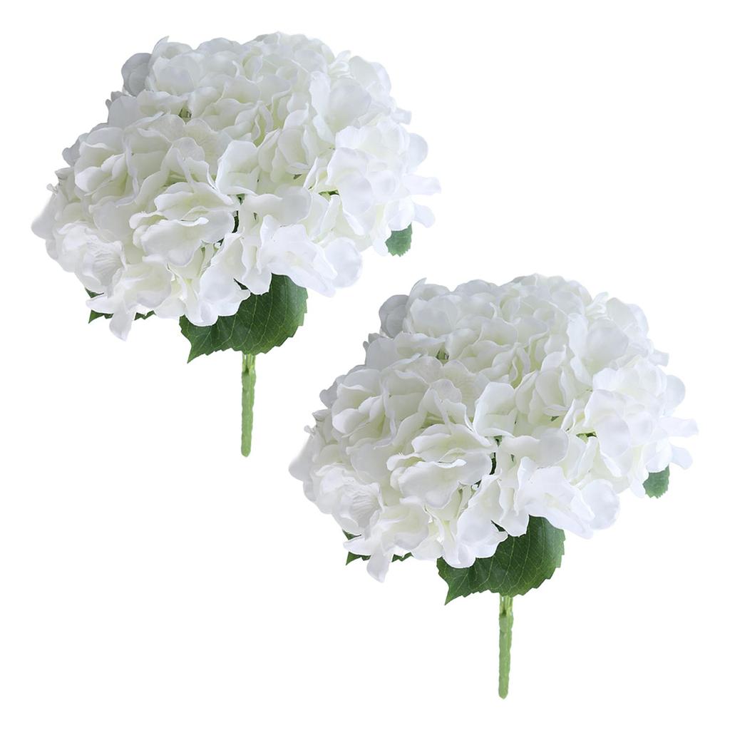 2 Pezzi Bouquet di Fiori Ortensia Fiore Real Touch Regali San Valentino Matrimonio Natale Ufficio Festa di Famiglia Soggiorno