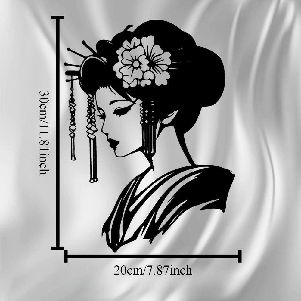 

Guitar Girl Metal Wall Art Weatherproof Iron Decor Large Home Garden Gift