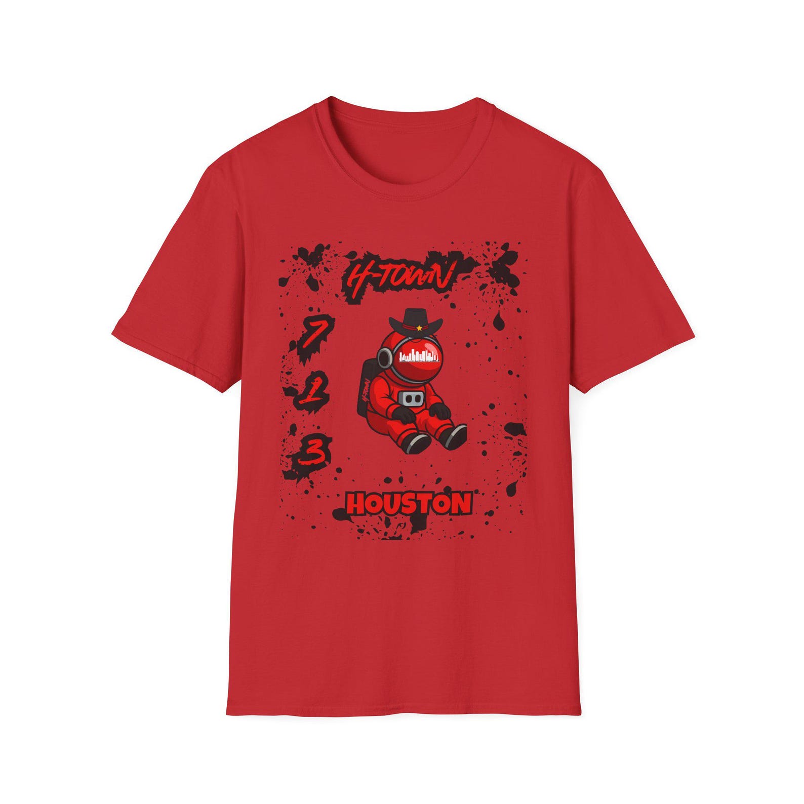 H-Town T-Shirt | Houston | Texas | Playoffs | Basketball | 713 | S