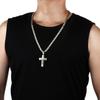 Diyalo Collane con Ciondoli Crocifisso Sacro di Gesù Cristo in Acciaio Inossidabile da Uomo Collane a Catena Lunga Ortodossa Gioielli per Ragazzi
