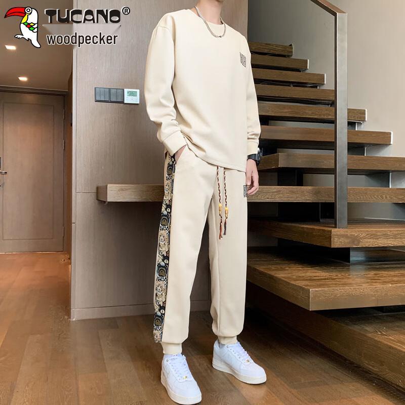 TUCANO Men's Casual Sweatshirt & Pants Two-Piece Set