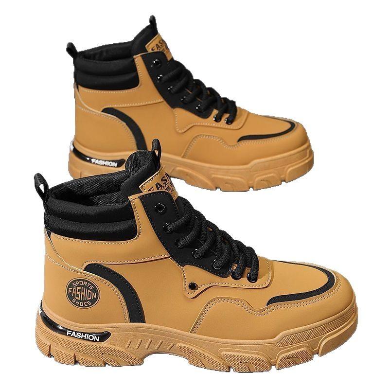 High top trend versatile tooling wind outdoor mountaineering labor insurance site Martin boots student