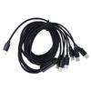 2m/6.6ft USB C Splitter Cable Plug and Play USB C Multi Charging Cable  For Cell Phones