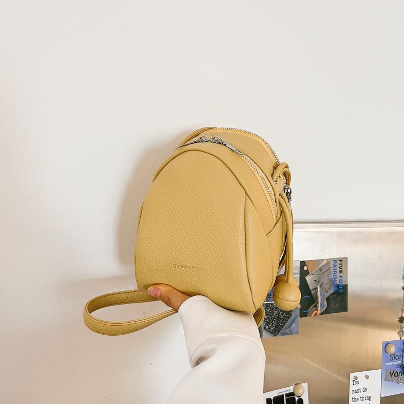 Modische leichte Umhängetasche klein für den Freizeitgebrauch, mehrschichtige Handytasche, Damen-Schultertasche