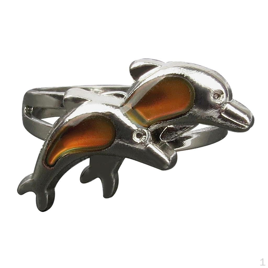 

Кольцо с милым прыгающим дельфином, регулируемый подарок