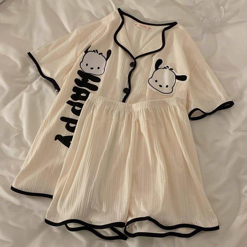 Cute Pajamas for Women in Summer 2024 New Short-sleeved Cartoon Summer