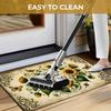 1Pcs Sunflowers  Pattern Floor Mat Modern Kitchen polyester Rug Non-Slip Colorful Indoor Carpet, For Home Bathroom Bedroom Living Room Decor