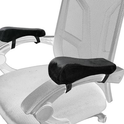 1Pc Black Single Office Chair Accessories Armrest Cushion Memory Foam Armrest Cushion Home Office Chair Comfortable Elbow Pillow