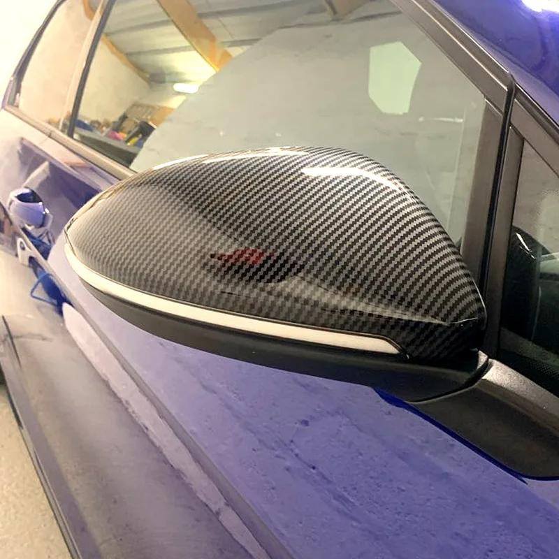 2 kusy Pro Vw Golf 7 Mk7 7.5 Gtd Gti Touran L E-Golf Kryty Zrcátek Bočních Křídel Jasně Černé Kryty Pouzder Zrcátek Zadního Pohledu 12-20