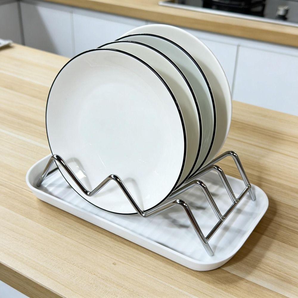 Stainless Steel W-Shaped Taco Holder 2/3 Grids Soap Rack W Shaped Soap Holder  for Kitchen