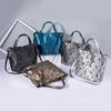 Creative Geometric Diamond Handbags Bucket Women Fashion Luminous Portable Shoulder Messenger Bag