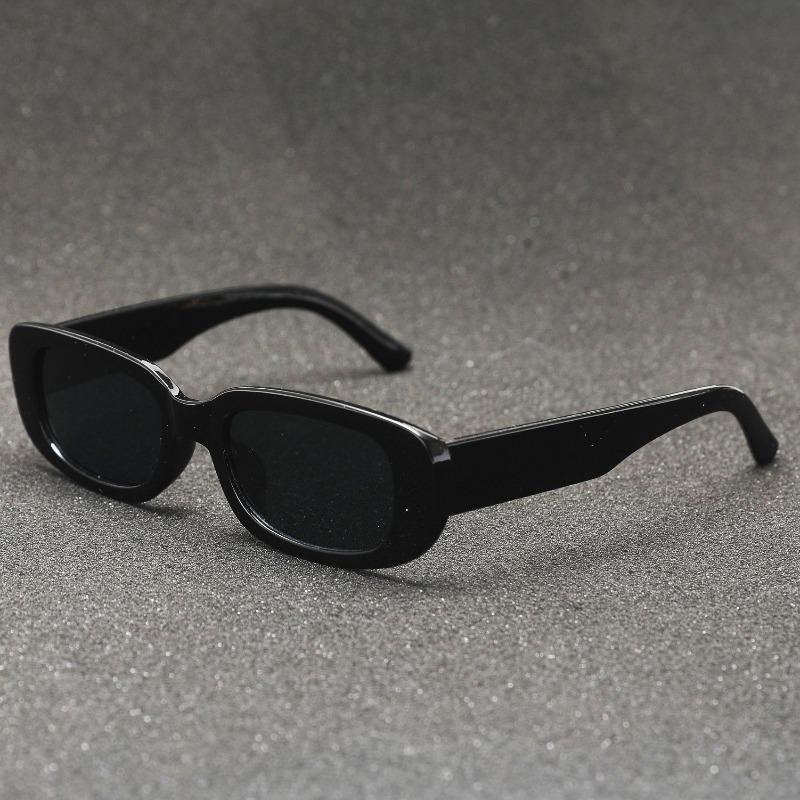 5pcs Small Retro Style Men'S And Women'S Rectangular Glasses - Decorative PC Lenses And Frames