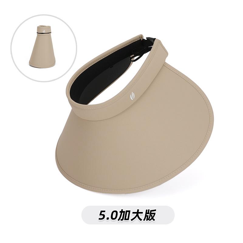 8553 Large version of composite velvet vinyl sunscreen eaves empty top hat summer sun hat children's outdoor sun hat