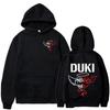 Duki Men Oversized Hoodie Hip-hop Rock Band Singer Street Casual Outdoor Fashion Couple Autumn Winter Long-sleeve Top Sweatshirt