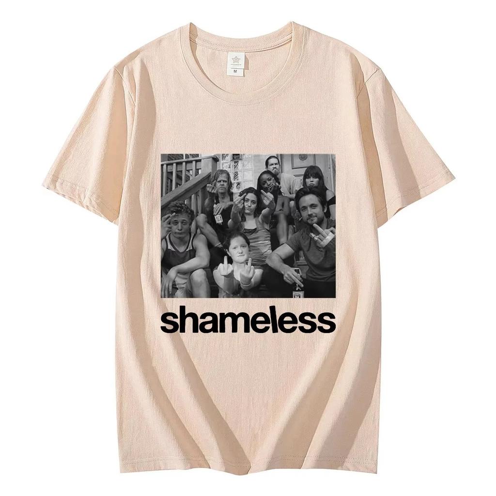 2026 TV Play Shameless Graphic T Shirts Men's Women's Fashion Vintage Short Sleeve T-shirt Streetwear Cotton Oversized T-shirts