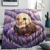1Pc Cartoon Print Flannel Blanket, High Quality Comfortable for All Seasons, Home Decor, Warmth and Comfort, Perfect for Christmas Birthday Gift
