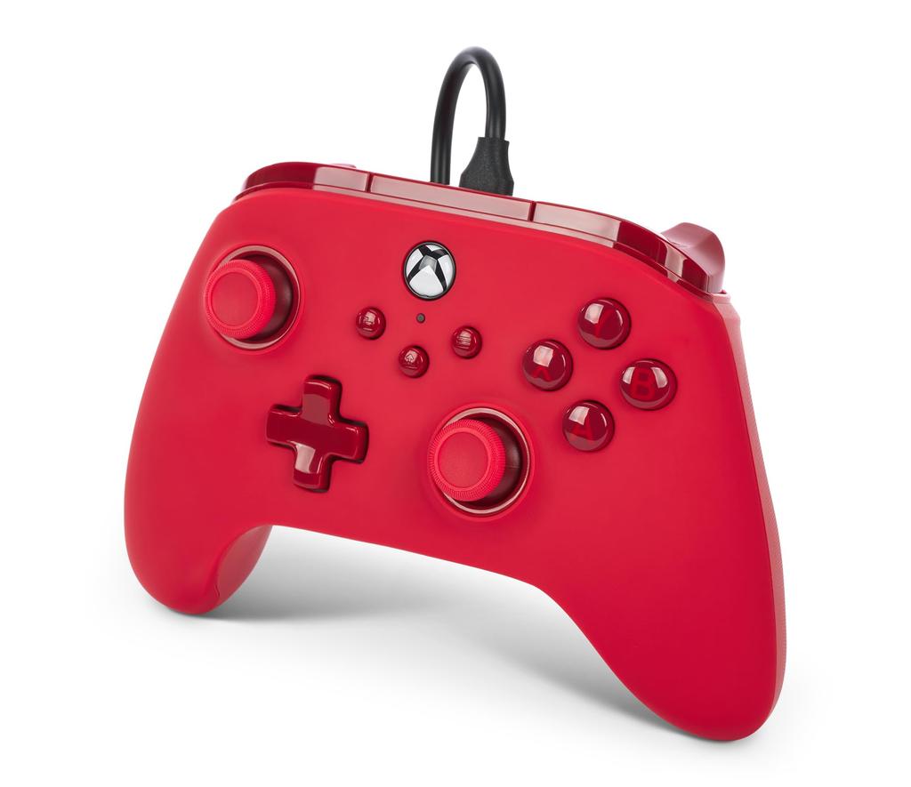 Licensed Xbox PowerA Advantage Wired Controller for Xbox Series Dual Vibration for Xbox Series PC Windows [Officially Product] XS - Red, Function,