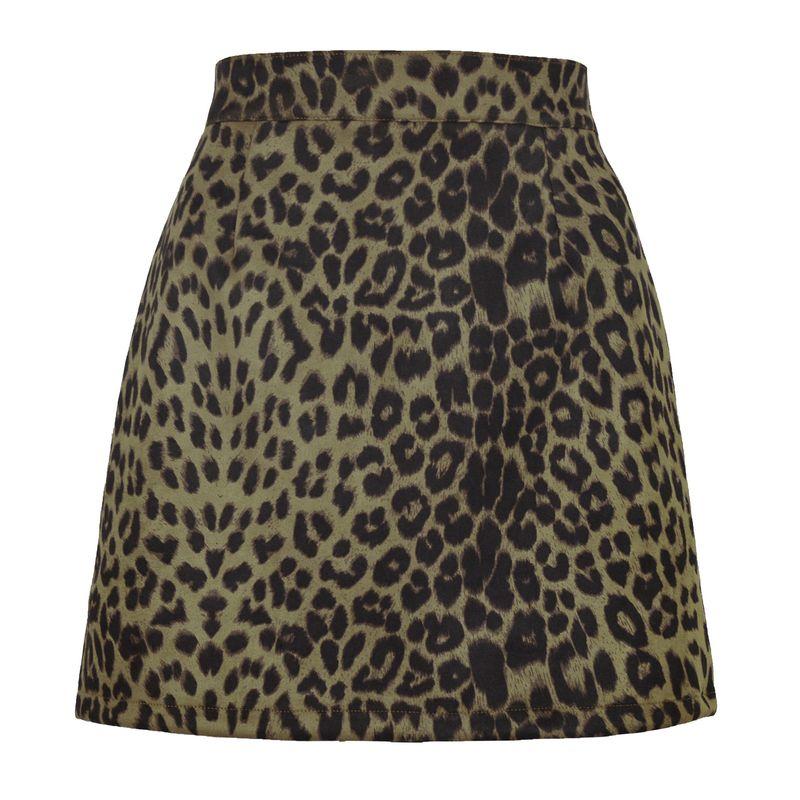 Printed Bag Buttocks Half Body Short Skirt Print Sheath Skirt for Women