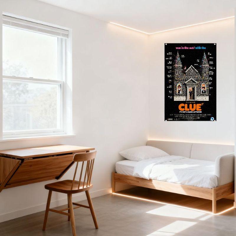 Clue Movie Poster Metal Tin Sign Vintage Comedy Horror Movie Plaque Home Decor for Bar Cafe Man Cave