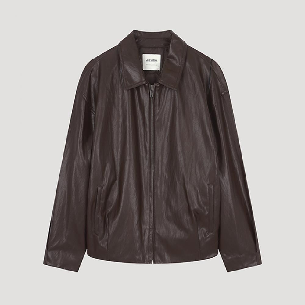 

She S miSS Eco Leather Quilted blouSon Jumper Swwjpo41010 Dw dark brown/66