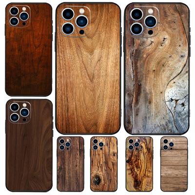 Eichenholz Textur Muster Fall für Apple iPhone 12 13 Mini 11 14 15 16 Pro Max Plus X XR XS Max Coque