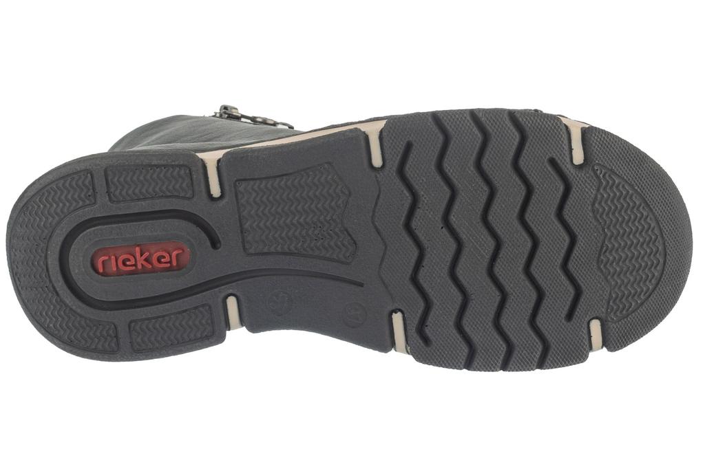 RIEKER Booties, Womens Green Lace-up Shoes