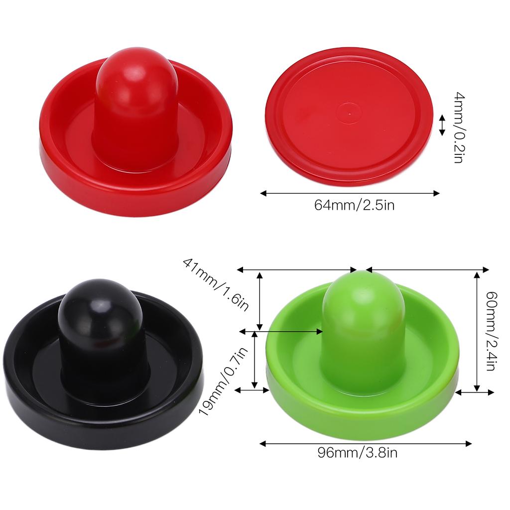 Multicolor Hockey Accessory Set Pushers Pucks Replacement Tables Game Pushers Pucks Kit