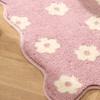 Ins Wind Flower Bathroom Absorbent Floor Mat Household Bathroom Plush Foot Mat Toilet Door Non-slip Mat Carpet