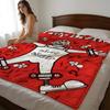 Throw High-Density Short Plush Blanket For Sofa Nap Air-Conditioned Room Soft Skin-Friendly Band Limp Bizkit