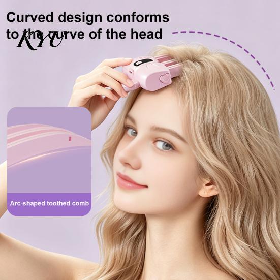 Strumento Wireless per Acconciature, Pinzetta Riscaldata per Sollevare le Radici, Display LCD, Volumizzante per Uso Domestico, Elettrico Regolabile a 2 Temperature per Frange, Capelli Lisci Sottili