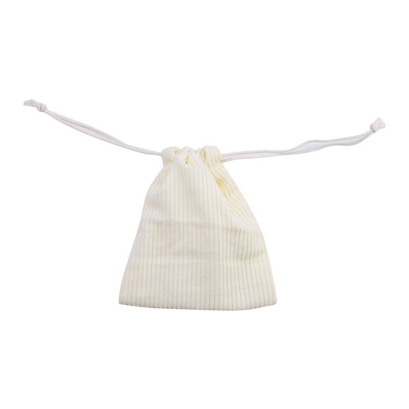 Corduroy Storage Bag Drawstring Strap Pocket Makeup Bag Women's Portable Portable Large Capacity Zero Money Bag