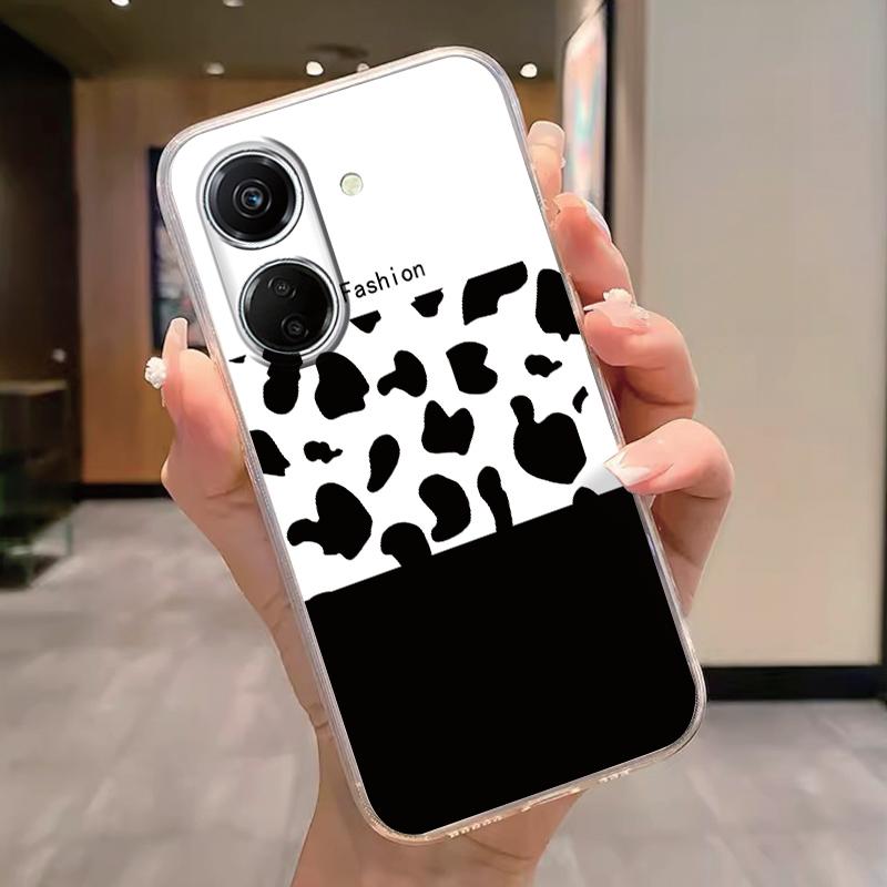Transparent Phone Case For Poco C65 Redmi Note 15 Pro+ Plus 14C Cover Cartoon Flowers Soft TPU Shockproof Funda Bags Heart Clear