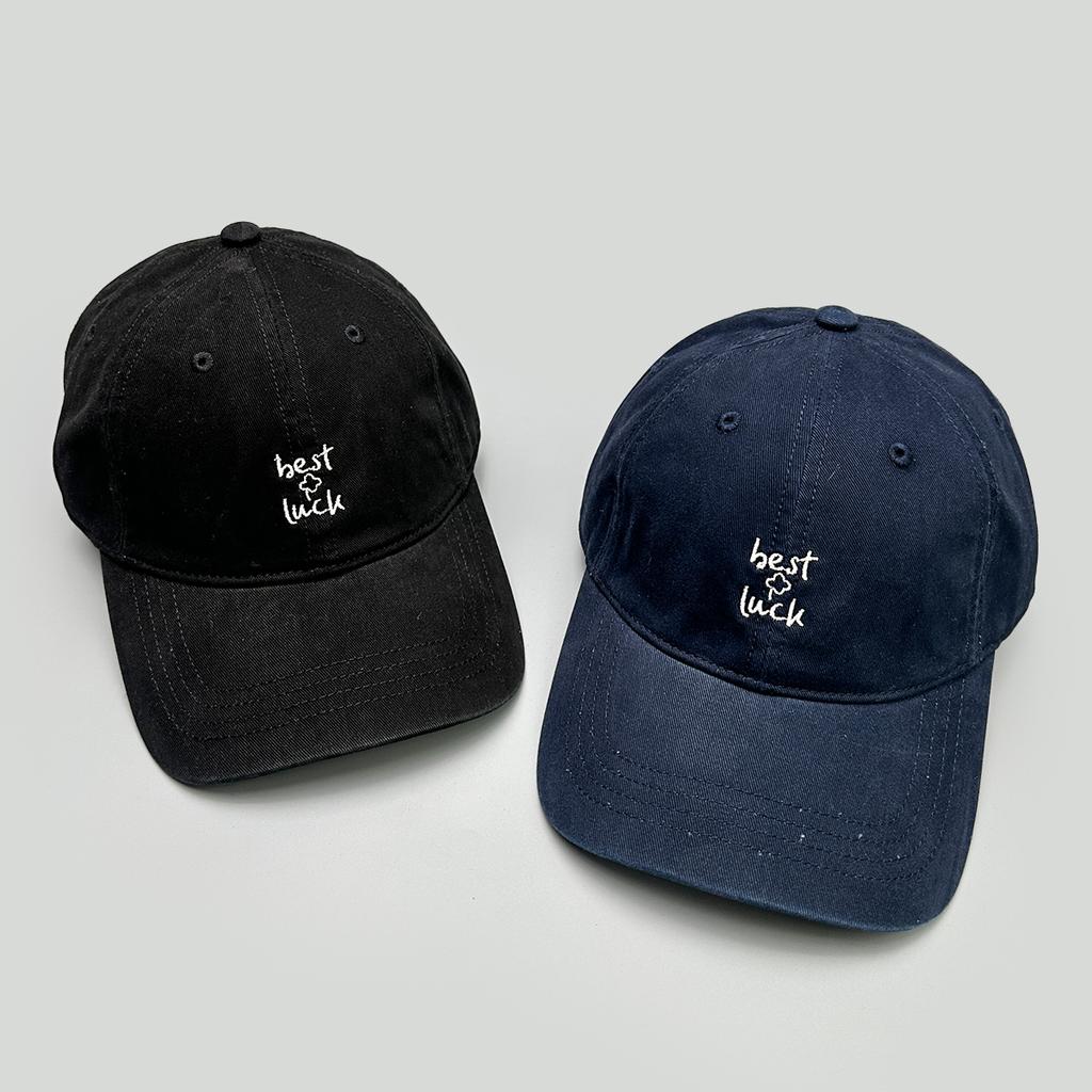 Korean Embroidered Letters Four-Leaf Clover Baseball Hats New Men Women Sunshade Simple Versatile Niche Fashion Ins Peaked Caps