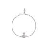 Vivienne Westwood Diamond Shell Saturn Jewelry Set: Necklace, Bracelet, and Earrings – Women's Luxury Versatile Collection.