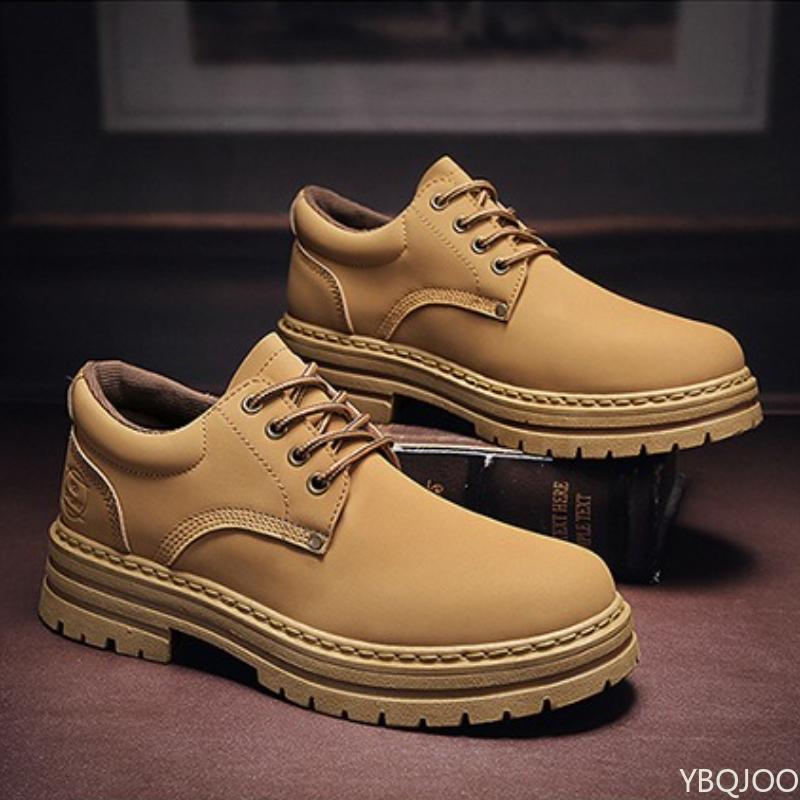 

Мужские повседневные туфли с низким вырезом, мужские больших размеров, осенне-зимние, простые, удобные, универсальные, противоскользящие, износостойкие мужские туфли 44 жёлтый