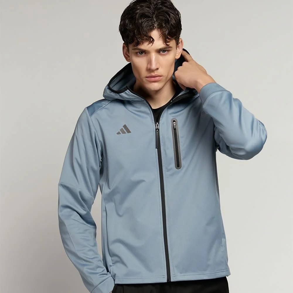 Adidas Hydro Sauna Suit Top and Bottom Set Jacket and Pants for and Workouts 4.0 (ADISS24M) - Running, Jogging, (Pre-Rubbed Blue, X-Large)