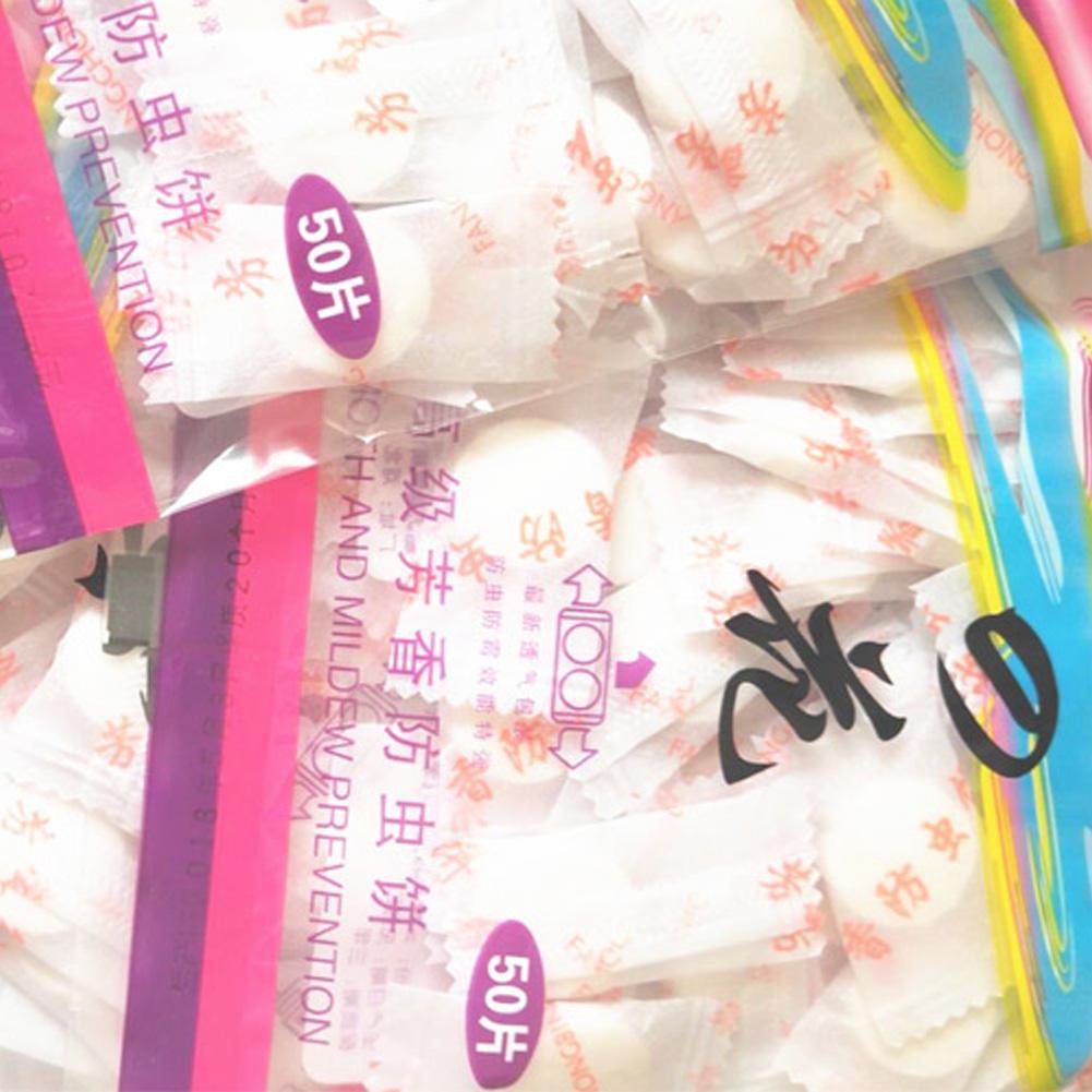 50Pcs Wardrobe Clothes Drawer Anti Mold Moth Balls Pest Control