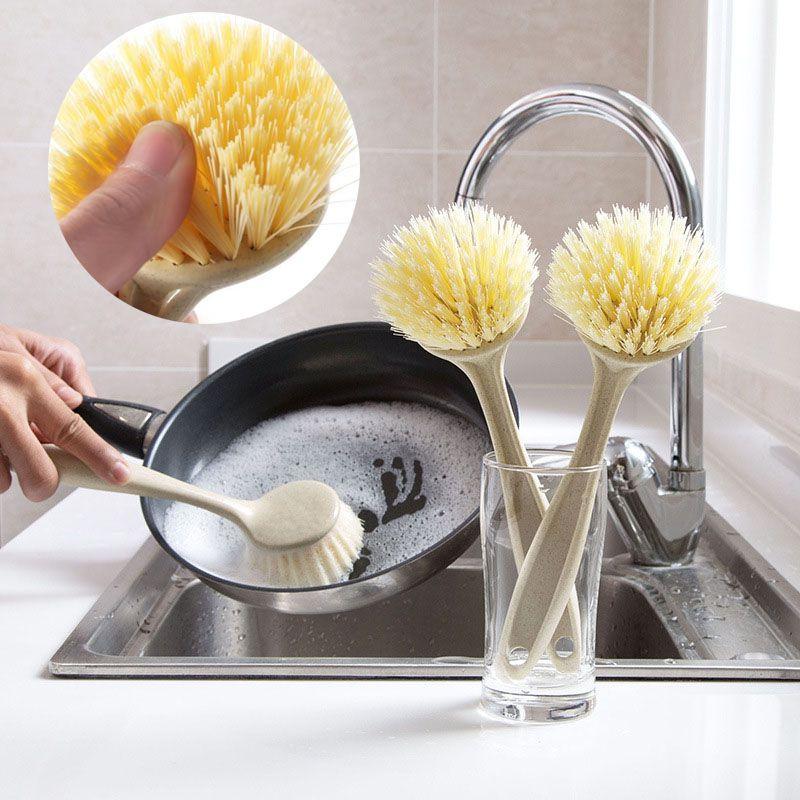 Cleaning Kitchen Brush Long Handle Dish Washing Plate Pot Tool Supplies Kitchen