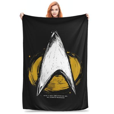 Superweiche Sterne Treks Icon Decke Premium Fleece Flanell Leicht Bettdecke Gemütliche Plüschdecken Ganzjahresnutzung