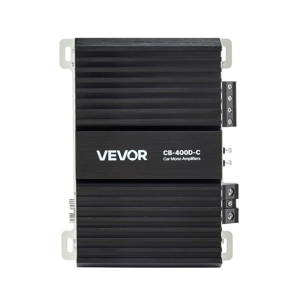 Monoblock Car Amplifier, 400W RMS MAX, 1/2/4 Ohm Stable, 1-Channel Class D Car Audio Amplifier with Remote Subwoofer Level Control, Low Pass Filter,